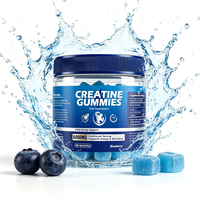 Complément pré-entraînement à marque privée, créatine monohydrate naturelle en gommes 5000mg 6000mg, croissance musculaire, gestion de l'énergie