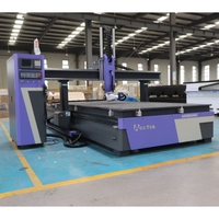 Mesin Router Cnc 4 sumbu berputar samping, alat pertukangan CNC 9KW HSD poros mesin ukir kayu untuk bahan kayu