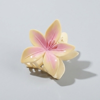 1 ud. Pinzas de Pelo Vintage Coloridas con Diseño de Flor y Huevo para Mujer, Horquillas de Pelo de Tiburón para Vacaciones en la Playa, Accesorios de Pelo, Joyería