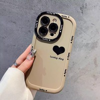 Coque de téléphone souple XP413 Puff Small Heart compatible avec iPhone 17PROMAX 16PLUS 15PRO – Nouveauté