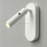 Lampe murale de lecture pour chevet d'hôtel, réglable et rotative, avec interrupteur, applique murale moderne