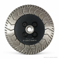 Disque diamanté 2-en-1 de 125 mm (5 po) pour découpe et meulage, avec filetage M14, pour meuleuse d'angle, idéal pour pierre, granit, marbre, béton