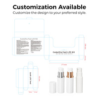 ICONSIGN Kit de rehaussement de cils coréen sans colle CAMELLIA, permanente rapide 5-7 min, avec poudre de cystéamine coréenne pour teinture et lamination