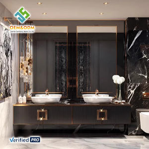 Oem <span class=keywords><strong>2025</strong></span> juerte 48 אינץ 'מקלחת העליון מלאה שולחן שולחן שולחן ארון לוח מראה כיור ברז נחושת חדר שינה פחיות אוכל - Product Image 3