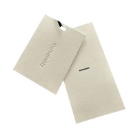 Étiquettes de vêtements haut de gamme avec logo personnalisé pour vêtements et chaussures - Papier écologique - Forme et taille personnalisées