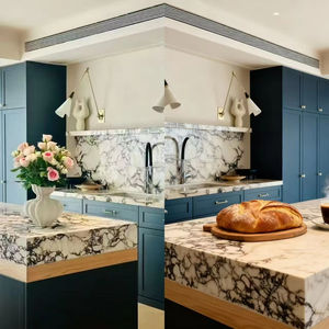 หินแคลไซต์คุณภาพสูง หรูหรา ขัดเงา แผ่นใหญ่ สำหรับงานก่อสร้างภายในบ้าน ห้องครัว กันน้ำ ห้องน้ำ - Product Image 2