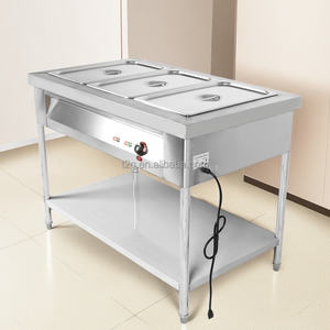 Commercial Electric Food Warmer Bain Marie <b>Buffet</b> Countertop Steam <b>Table</b> 50 Trays/Hour Capacity Energy Saving Mode 50-70C - Product Image 1