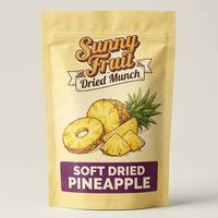 Custom Logo Laminated Dried Fruit Packaging Bag Matte Finish Zip Lock Stand up Pouch Dried Lemon Zipper Bag