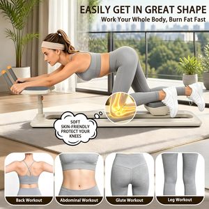 Rodillo Abdominal de Plástico Duradero de 4 Ruedas - Equipo de Fitness Multifuncional para Uso Doméstico - Product Image 5