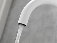 Robinet de cuisine électrique à levier unique en acier inoxydable plaqué, design moderne et contemporain, céramique blanche, pour la maison
