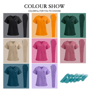 Set di Divise Mediche Traspiranti Elasticizzate per Medici e Infermieri, Stile Dritto/Jogger, 2/3/4 Pezzi, per Cliniche Dentistiche e Ospedali, con Logo Personalizzabile - Product Image 6