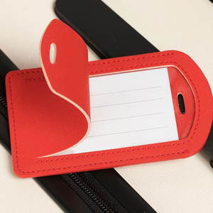 Étiquette de bagage en cuir avec insert de carte personnalisé, style à rabat traditionnel, cadeau de voyage pour lui, étiquette de bagage en cuir faite à la main - Product Image 6