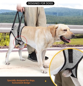 大型中型小型犬サポート用の調整可能な犬用リフトハーネス後ろ足サポートストラップ用のベストハーネス - Product Image 4