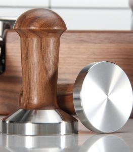 Estera de estación de apisonamiento de madera para café Espresso para almacenamiento Distribuidor de tamper Espresso de 58mm - Product Image 2