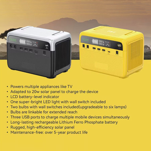 Sistema de Energía Solar Portátil Completo y Económico para TV e Iluminación, con MPPT, para Uso en Casa y Auto, Modelo BP030C, Gran Venta en África - Product Image 2