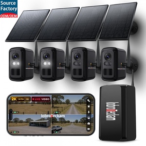 Système de Caméras de Sécurité Solaire 2K 4MP en Gros, Kit Combo Hub WiFi <span class=keywords><strong>Sans</strong></span> <span class=keywords><strong>Fil</strong></span> Longue Portée 500m, 4 Caméras Extérieures CCTV avec Détection PIR - Product Image 1