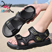 Sandalias Juveniles para Hombre, Talla Grande, Cuero Suave, Suela Blanda, Resistentes al Desgaste, Antideslizantes