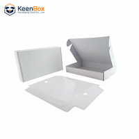 Boîte d'emballage personnalisée pour tablette, boîte en carton ondulé blanc avec insert et impression de logo