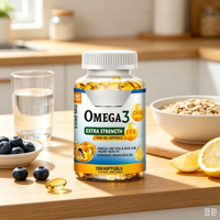 Dropshipping OEM OMEGA 3 Capsules d'huile de poisson, Complément alimentaire et de santé à base de plantes