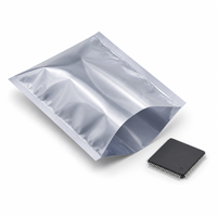 Custom Silver Anti Static Packaging Bags for Electronic Components PCB IC Hardware Parts Open Top Wholesale S07B