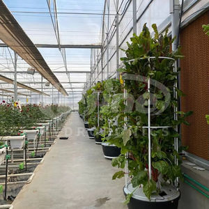 Kit de serre verticale hydroponique commerciale, grande tour aéroponique en ABS avec circulation d'eau automatique pour - Product Image 1