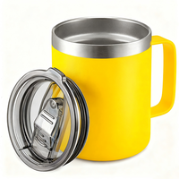 Gobelet isotherme en acier inoxydable personnalisé Tasse de voyage isotherme pour café Tasse de voyage thermique à double paroi avec poignée