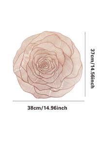 Romantiche tovagliette da tavolo con Rose resistenti al calore tappetini da tavolo lavabili e resistenti impermeabili impermeabili per il banchetto - Product Image 4