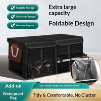 Boîte de rangement pliable en tissu pour dossier de siège de voiture et coffre avec 1 à 3 compartiments - Organisateur d'accessoires de voyage