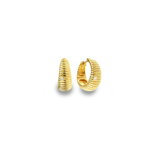 Créoles en <span class=keywords><strong>or</strong></span> 14 carats avec diamants de laboratoire, boucles d'oreilles tendance pour femmes, bijoux sans ternissement, vente en gros, boucles d'oreilles personnalisées - Product Image 1