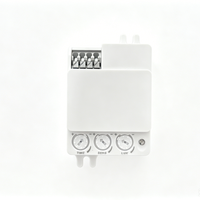 Capteur radar micro-ondes HF SanJin 5,8 GHz 180/360° 1-8m réglable, puissance max. 100W, montage en surface, effet Doppler, 110-240V pour LED intérieur