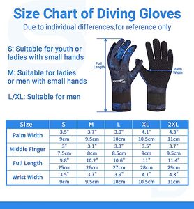 Combinaison de plongée pour hommes et femmes thermique antidérapante en néoprène pour la plongée en apnée isolée 3mm Ensemble de gants pour le surf - Product Image 6
