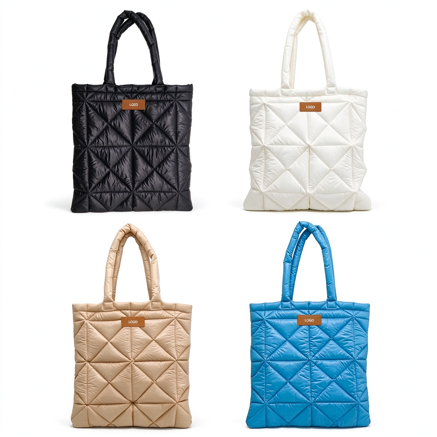 Quilted Soft Cute Plaid Shoulder Bag