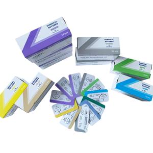 Sutures chirurgicales en monofilament de nylon 4/0 90 cm stériles à usage unique Consommables vétérinaires - Product Image 5