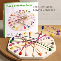 Zhiqu jouets en bois Puzzle éducatif jeu de Table pour enfants pour la pensée logique Concentration délier corde grande bataille éducation