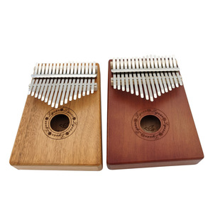 Kalimba de Madera Mini de 17 Teclas al por Mayor, Piano de Pulgar, Instrumento Musical de Percusión Orff, Kalimba para Niños, para Tocar y Presentar - Product Image 1