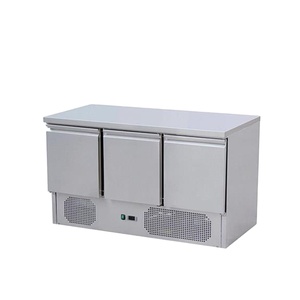 VICTORY KITCHEN table de préparation de pizza médicale en acier inoxydable table à pizza réfrigérée sous le comptoir en inox pour restaurant et laboratoire - Product Image 1