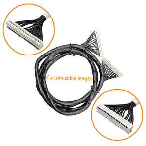 สายไฟฟ้าหุ้มฉนวน PVC ทองแดงชุบ UL 1007 สีดำ แบบกำหนดเองได้ ขั้วต่อ STOCKO 20 พิน 24AWG - Product Image 3