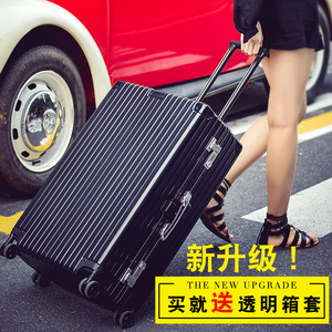 กระเป๋าเดินทางแบบแข็งขนาด 24 นิ้วสำหรับผู้หญิง พร้อมล้อลากอเนกประสงค์ โครงอะลูมิเนียม สีพื้น กระเป๋าเดินทางสำหรับธุรกิจและการเดินทาง - Product Image 2