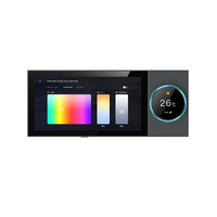 Tuya WiFi Android 6 pulgadas tipo UE inteligente inwall Panel de control central multifunción con sistema de música de fondo de puerta de enlace ZigBee