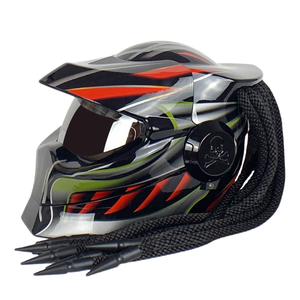 Casco completo unisex para todas las estaciones, diseño trenzado, coche eléctrico, motocicleta, casco para correr de campo traviesa - Product Image 3