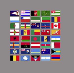 7*4cm petit drapeau de l'amérique autocollants vêtements autocollant de transfert de chaleur personnalisé DTF transferts pays drapeaux autocollants fer sur décalcomanies - Product Image 1