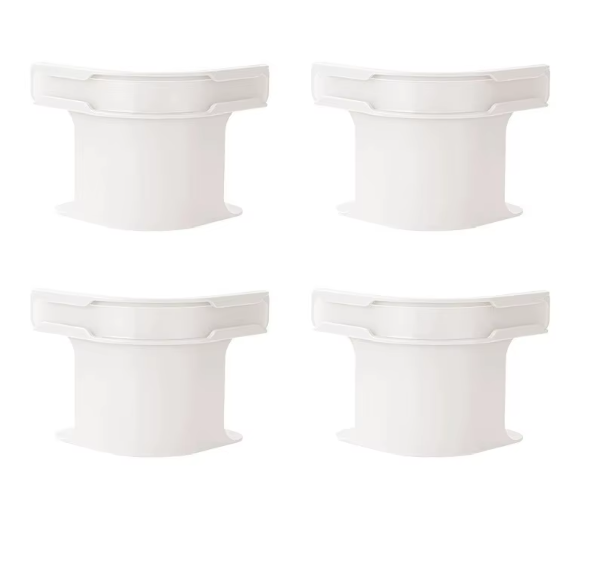 สีขาว ขนาดใหญ่พิเศษ (ชุด 4 ชิ้นในถุง OPP)