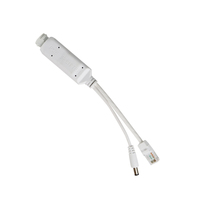 Connecteur Poe Injecteur CCTV 48V à 5v 1A Répartiteur de convertisseur PoE 100/1000Mbps Support IEEE802.3 Répartiteur Poe Af