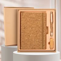 Cadeaux de remise de diplôme : Ensemble de carnets personnalisés A5/A6 avec couverture en bambou, style couverture rigide, avec batterie externe USB – Vente en gros