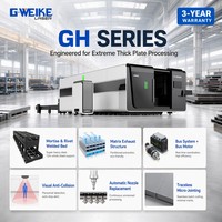 Machine de découpe laser à fibre Gweike LF4020GH à vitesse ultra-rapide avec perforation et accélération 2.5G - Série GH