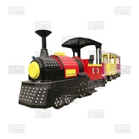 Train touristique sans rails pour adultes en plein air, locomotive à vapeur pour excursions, attraction électrique pour les touristes, en vente