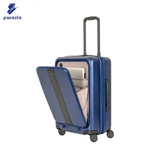 20 Inch Suit Case Business Carry On Boarding Trolley Travel Suitcase Luggage With Laptop Bag