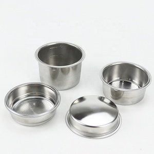 51Mm 2 tasses Barista en acier inoxydable fabricants d'espresso accessoires de Machine porte-filtre sans fond pour panier de filtre à café <span class=keywords><strong>Delonghi</strong></span> - Product Image 4