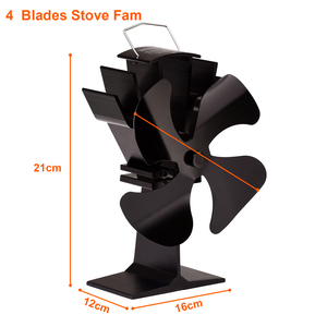 <span class=keywords><strong>Ventilateur</strong></span> <span class=keywords><strong>de</strong></span> poêle à 4 pales alimenté <span class=keywords><strong>par</strong></span> <span class=keywords><strong>la</strong></span> <span class=keywords><strong>chaleur</strong></span>, silencieux, sans électricité, pour brûleur à bois, maison, garage - Product Image 2