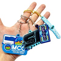Regalo promocional empresarial para llaveros con logotipo personalizado, llaveros de PVC 2D y 3D, llavero personalizado de goma suave.